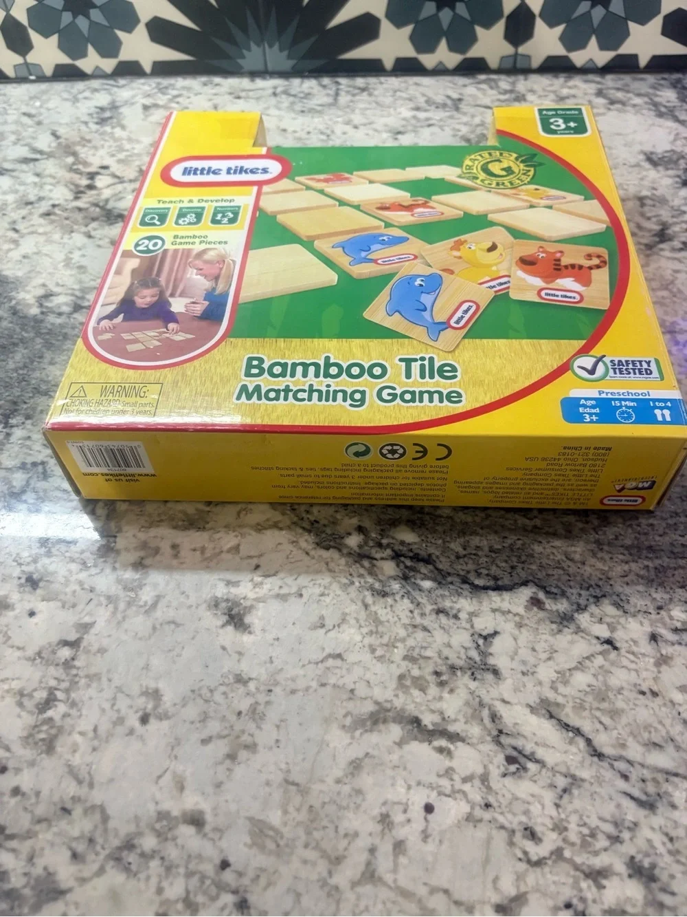 Little Tikes Bamboo Tile Matching Game - Yellow
